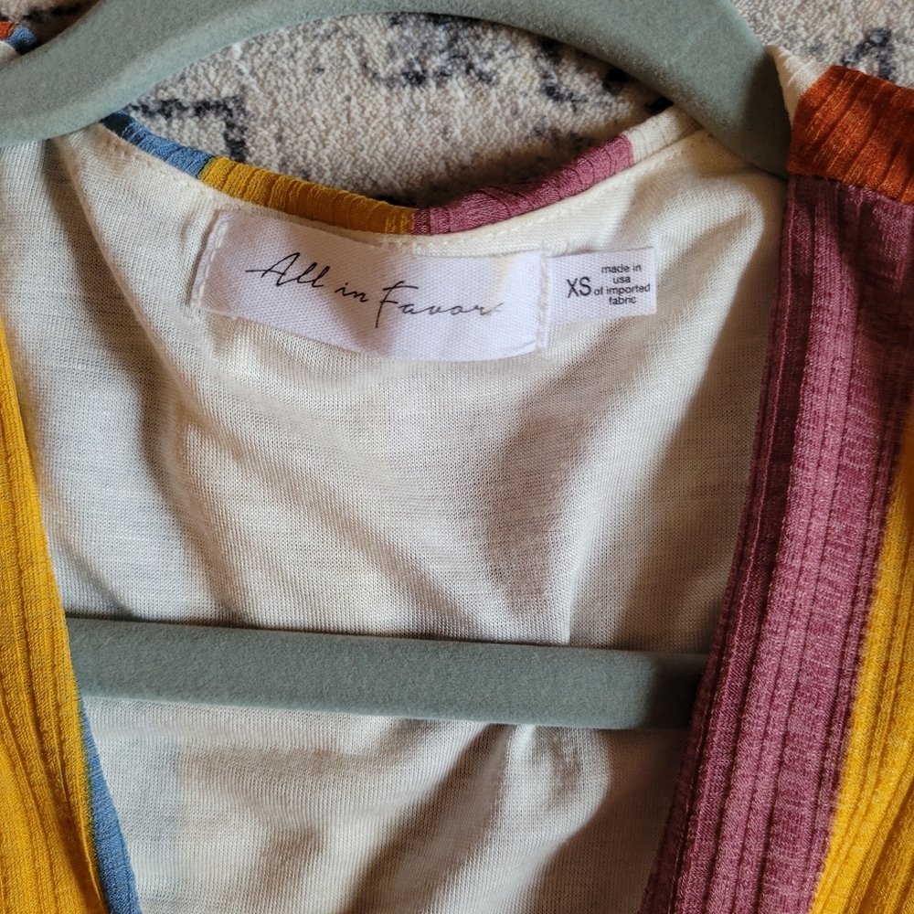 All In Favor, Multicolor Midi Dress, Women's Size XS - Picture 4 of 4